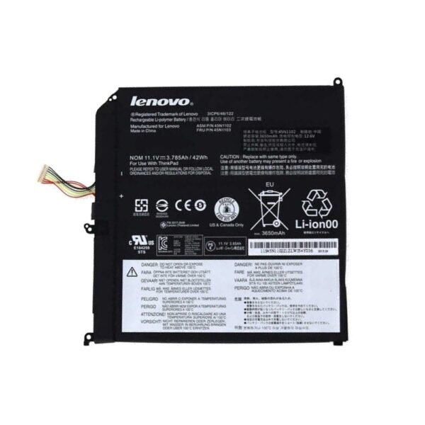 Lenovo 45N1102/ 45N1103/ Thinkpad Helix X1 Laptop Battery, 500GRAMS, Voltage: Voltage: 11.1v Capacity: 42wh