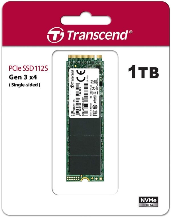 Transcend 1TB NVMe PCIe Gen3 x4 MTE112S M.2 SSD Drive TS1TMTE112S