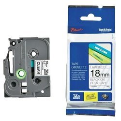 Brother TZE-131 12mm Black on Clear Label tape