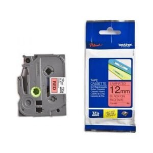 Brother TZE-431 12mm Black on Red Label Printer tape