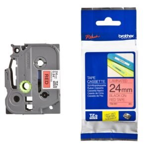 Brother TZe-451 Black On Red Laminated Tape