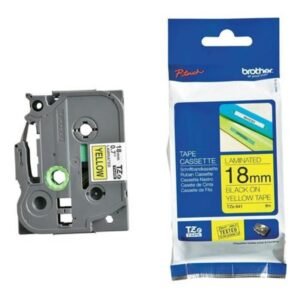 Brother TZE-641 18mm Black on Yellow Tape