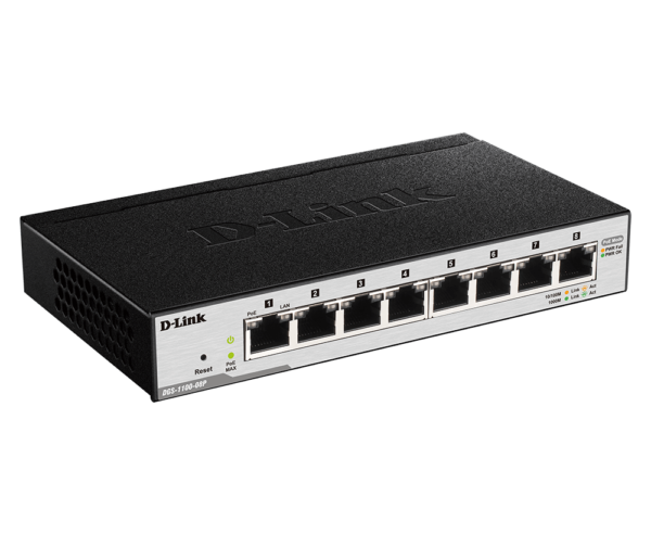 D-Link DGS-1100-08P 8 Port Gigabit PoE Smart Switch