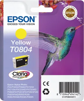 Epson T0804 Yellow Ink Cartridge