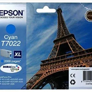 Epson T7022 C13T70224010 XL High Capacity Cyan Ink Cartridge