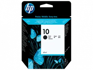 HP 10 Black Original Ink Cartridge (C4844A)