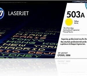 HP 503A Yellow Toner Cartridge | Works with HP Color LaserJet 3800, CP3505 Series | Q7582A