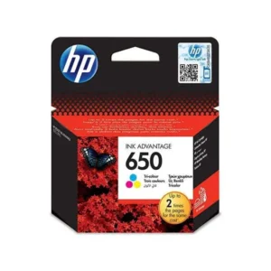 HP 650 Tri-color Original Ink Advantage Cartridge (CZ102AE)