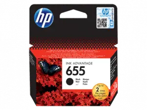 HP 655 Black Original Ink Advantage Cartridge (CZ109AE)