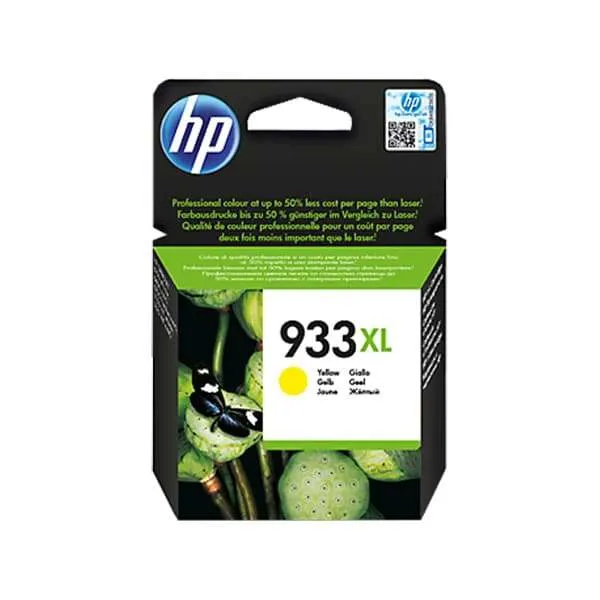 HP 933XL High Yield Yellow Original Ink Cartridge (CN056AE)