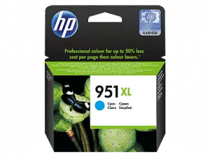 HP 951XL High Yield Cyan Original Ink Cartridge (CN046AE)