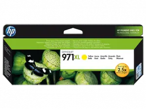 HP 971XL High Yield Yellow Original Ink Cartridge (CN628AE)