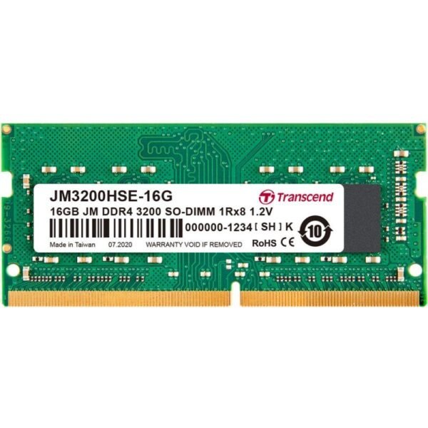 Transcend 16GB JetRam DDR4-3200 SO-DIMM Laptop RAM (JM3200HSE-16G)