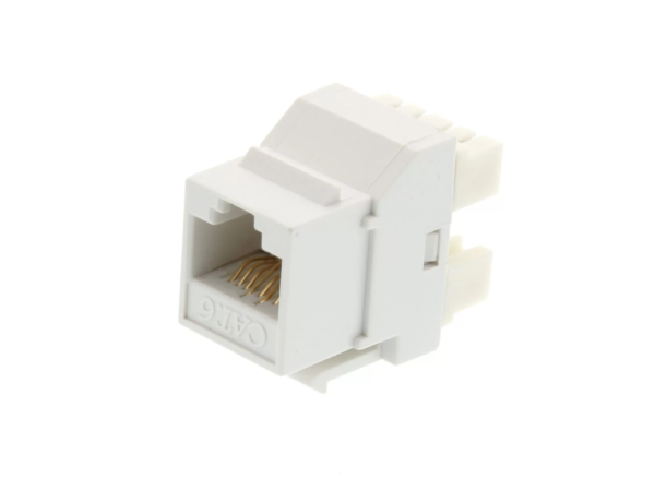 Vention CAT.6 UTP 180 Degree Keystone Jack- White – VEN-IPEW0