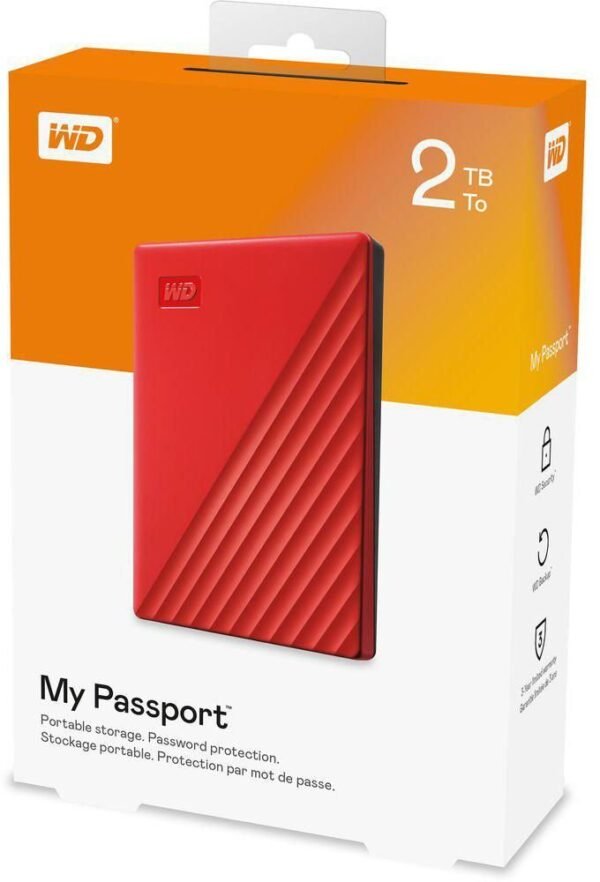 WD 2TB My Passport Portable External Hard Drive HDD, Blue – WDBYVG0020BBL-WESN