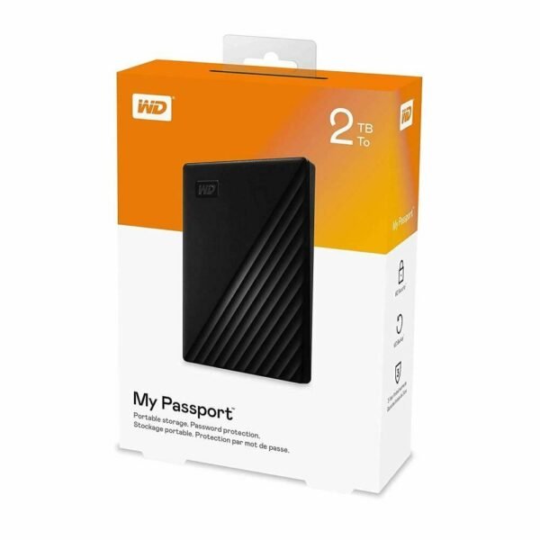 WD My Passport 2TB External Hard Drive WDBYVG0020BBK-WESN