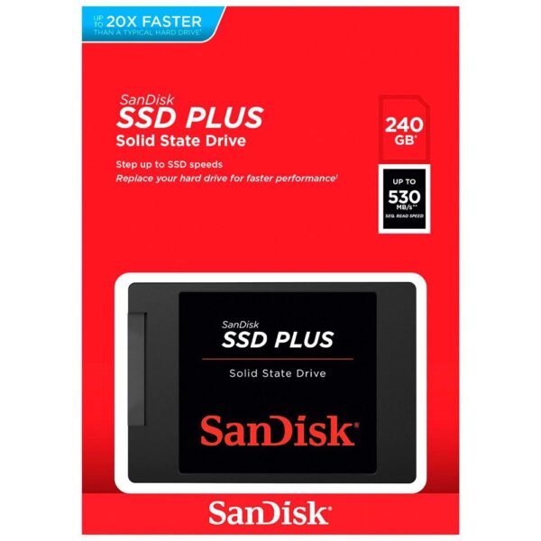 SDSSDA-240G-G26 SanDisk SSD PLUS 2.5″ SATA INTERNAL SSD 240GB
